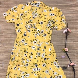 Betsey Johnson Yellow Day Dress